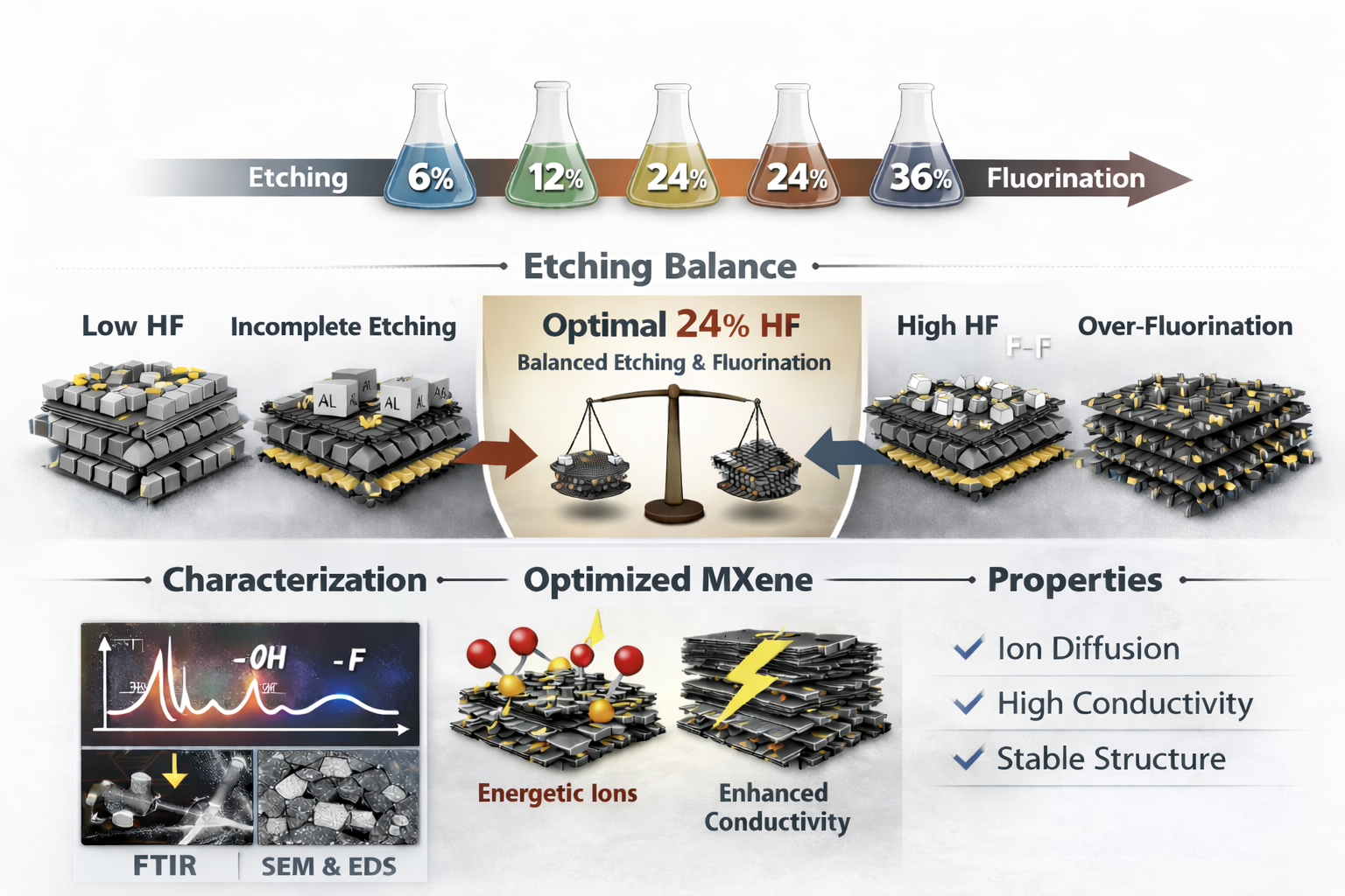 Effect of HF Concentration on the Structural, Morphological, and Electrical Properties of Ti3C2Tx MXene Prepared by Microwave-Assisted Etching